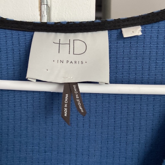 Anthropologie HD in Paris Blue Cozy Sweater Wrap Dress, NWOT - Picture 5 of 6